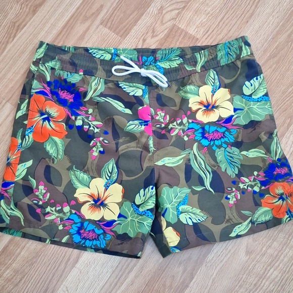 Polo Ralph Lauren Mens Multicolor Hawaiian Floral Shorts Size Medium - Picture 3 of 7